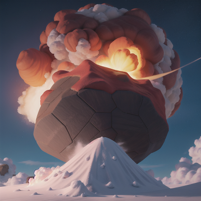 Image For Post Anime, avalanche, wind, turtle, volcanic eruption, yeti, HD, 4K, AI Generated Art