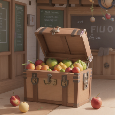 Image For Post Anime, fruit market, treasure chest, space station, school, lion, HD, 4K, AI Generated Art