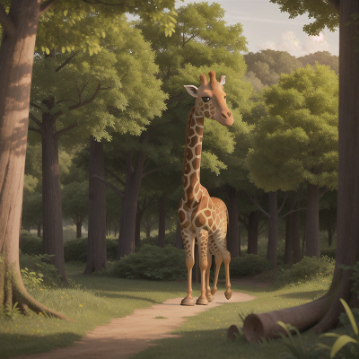 Image For Post Anime, forest, saxophone, farm, thunder, giraffe, HD, 4K, AI Generated Art