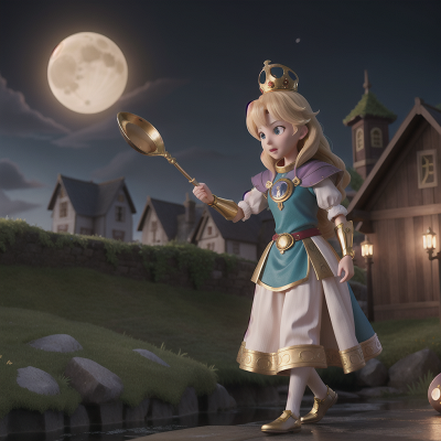 Image For Post Anime, golden egg, queen, moonlight, knights, vikings, HD, 4K, AI Generated Art