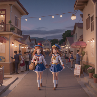 Image For Post Anime, carnival, earthquake, school, knights, romance, HD, 4K, AI Generated Art