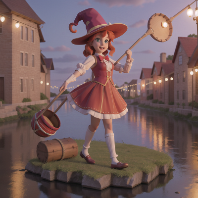 Image For Post Anime, circus, witch, drum, river, romance, HD, 4K, AI Generated Art