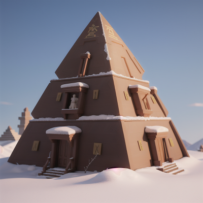 Image For Post Anime, snow, pyramid, confusion, bakery, samurai, HD, 4K, AI Generated Art