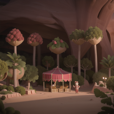 Image For Post Anime, desert oasis, suspicion, circus, forest, key, HD, 4K, AI Generated Art