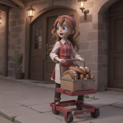 Image For Post Anime, tower, sled, zombie, bakery, scientist, HD, 4K, AI Generated Art