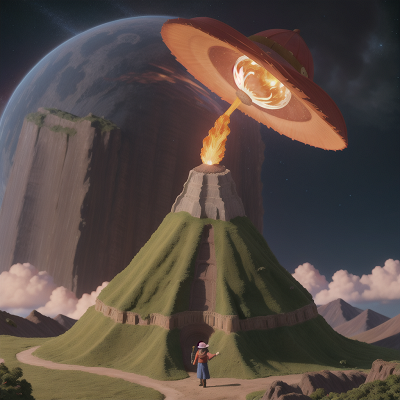 Image For Post Anime, confusion, space, volcano, hat, garden, HD, 4K, AI Generated Art