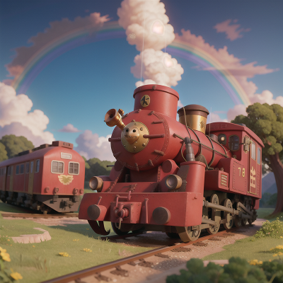 Image For Post Anime, gladiator, griffin, rainbow, train, scientist, HD, 4K, AI Generated Art