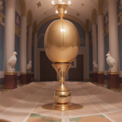 Image For Post Anime, circus, map, museum, golden egg, city, HD, 4K, AI Generated Art