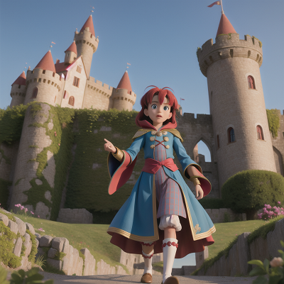 Image For Post Anime, circus, romance, medieval castle, surprise, invisibility cloak, HD, 4K, AI Generated Art