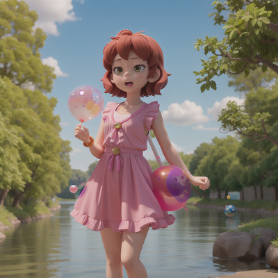 Image For Post Anime, bubble tea, river, griffin, key, balloon, HD, 4K, AI Generated Art
