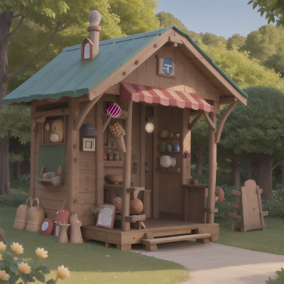 Image For Post Anime, shield, hot dog stand, enchanted forest, farm, museum, HD, 4K, AI Generated Art
