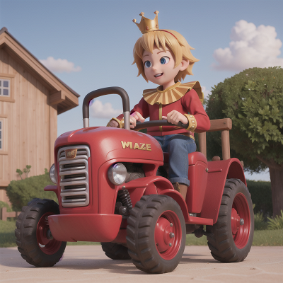 Image For Post Anime, sled, king, maze, circus, tractor, HD, 4K, AI Generated Art