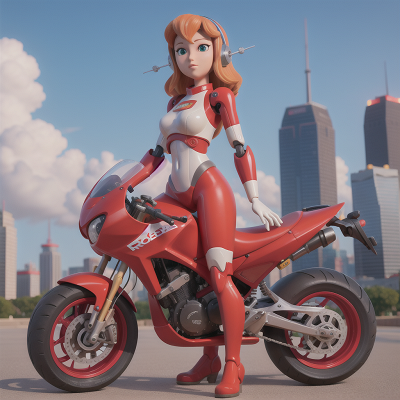 Image For Post Anime, robot, skyscraper, shark, hot dog stand, motorcycle, HD, 4K, AI Generated Art