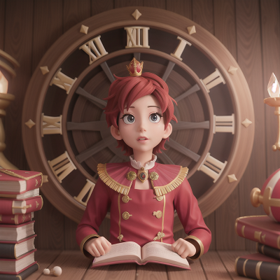 Image For Post Anime, king, circus, book, clock, crystal, HD, 4K, AI Generated Art
