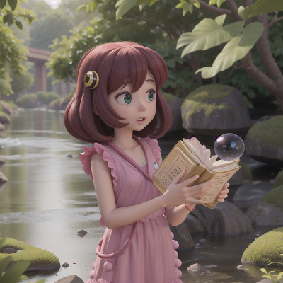 Image For Post Anime, bubble tea, book, alien, river, crystal, HD, 4K, AI Generated Art