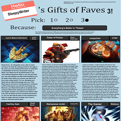 Image For Post Overpowered gift of fave(by sleepywriter)