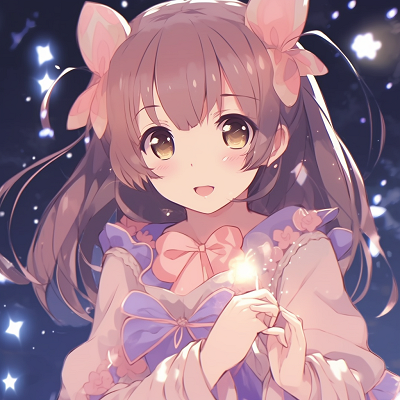 Image For Post Anime Girl with Sparkly Eyes - cute anime girl pfp classics