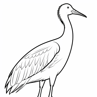 Image For Post | Image features a striking flamingo standing tall; elegant curves and long leg.printable coloring page, black and white, free download - [Bird Coloring Pages ](https://hero.page/coloring/bird-coloring-pages-free-printable-creative-sheets)