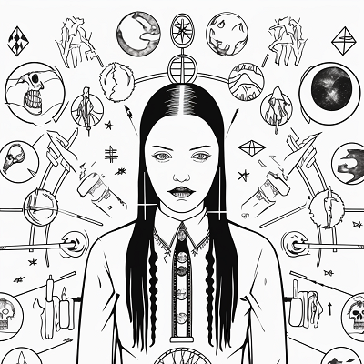 Image For Post Mystical Wednesday Addams Magic Infused - Wallpaper
