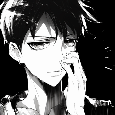 Image For Post | Levi's captivating eyes masterfully drawn in monochrome, highlighting his determination. fascinating  anime profile picture in black and white - [Anime Profile Picture Black and White](https://hero.page/pfp/anime-profile-picture-black-and-white)