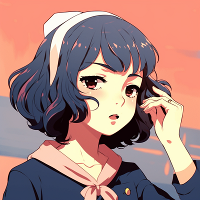 Image For Post | Anime girl crying iridescent tears, ethereal glow and glitter details. anime girl pfp gif collection - [anime pfp gif](https://hero.page/pfp/anime-pfp-gif)