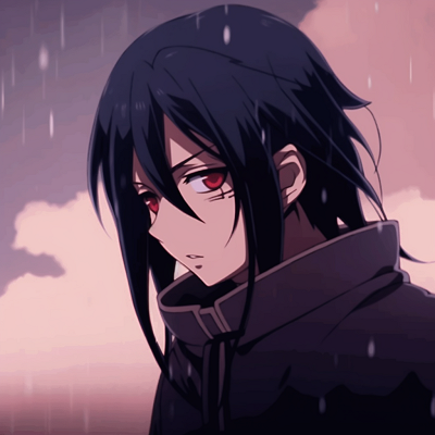 Image For Post | Sasuke in a fierce pose, strong lines, and contrasting colors. unique anime pfp gifs repository - [Center for Anime PFP GIFs Research](https://hero.page/pfp/center-for-anime-pfp-gifs-research)