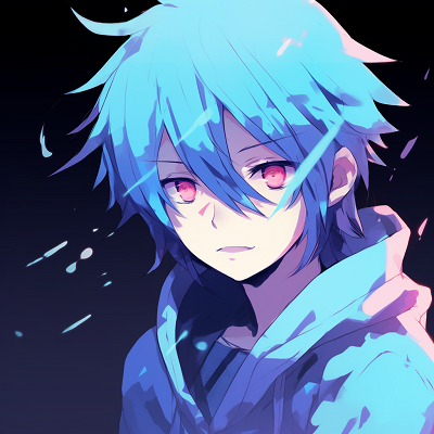 Image For Post | Close-up shot of Sora, emphasis on his intelligent and thoughtful gaze, pastel colors in play. light blue anime pfp - [Blue Anime PFP Designs](https://hero.page/pfp/blue-anime-pfp-designs)