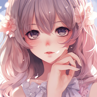 Image For Post | Anime girl with pink tresses bright sparkles in the background. anime girl pfp avatar anime pfp - [Anime girl pfp](https://hero.page/pfp/anime-girl-pfp)