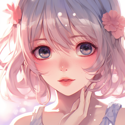 Image For Post | Profile view of an anime girl with rose quartz hair subtle lighting and delicate facial features. anime girl pfp avatar anime pfp - [Anime girl pfp](https://hero.page/pfp/anime-girl-pfp)