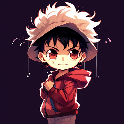 Image For Post | Chibi Luffy from One Piece grinning, energetic drawing with strong line work. high quality anime pfp selections – chibi - [High Quality Anime PFP Gallery](https://hero.page/pfp/high-quality-anime-pfp-gallery)