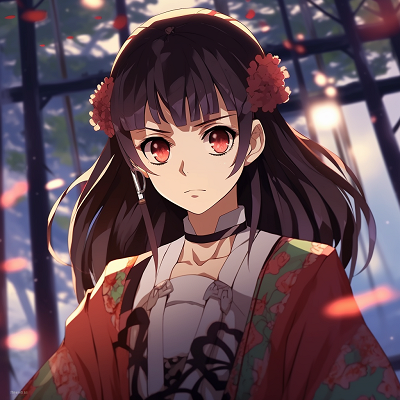 Image For Post Anime Girl in Kimono Close up - anime girl pfp in high quality