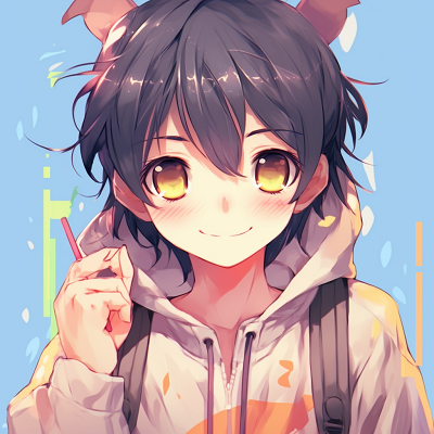 Image For Post | Anime boy artwork featuring a bright yet serene smile, using soft lines and muted colors. adorable anime pfp illustrations - [cute pfp anime](https://hero.page/pfp/cute-pfp-anime)