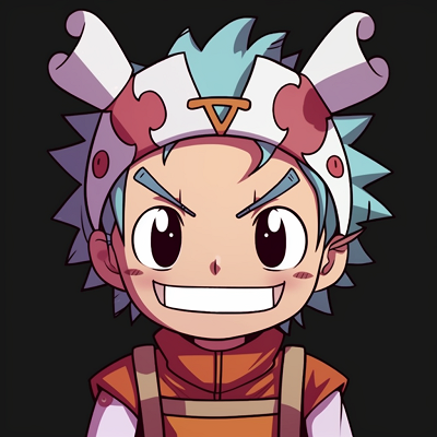 Image For Post | A headshot of Chopper grinning, showcasing character's friendly nature, utilizing warm colors and soft shading. funny anime pfps for chat platforms - [Funny Anime PFP Gallery](https://hero.page/pfp/funny-anime-pfp-gallery)
