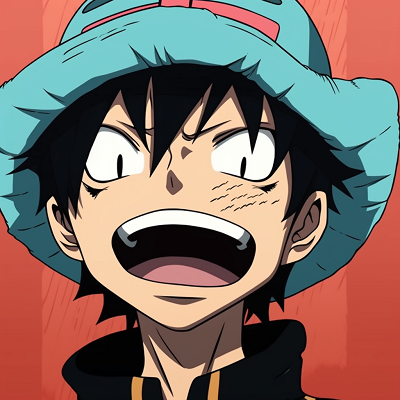 Image For Post | Monkey D. Luffy from One Piece with a comic facial expression, exaggerated features and solid colors. boys with funny anime pfps - [Funny Anime PFP Gallery](https://hero.page/pfp/funny-anime-pfp-gallery)