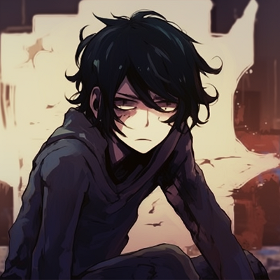 Image For Post | An anime character leans enigmatically into the shadows, shadowy art style and subtle character details. anime pfp sus character snapshots - [sus anime pfp images](https://hero.page/pfp/sus-anime-pfp-images)