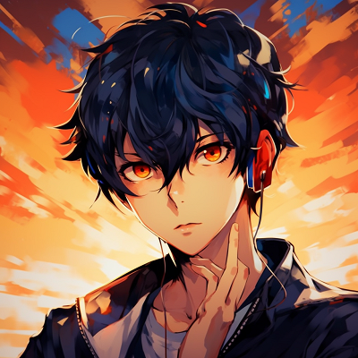 Image For Post | Kageyama Tobio from Haikyuu, captured mid-serve with strong lines and vibrant colors. modern male anime pfp - [Male Anime PFP Hub](https://hero.page/pfp/male-anime-pfp-hub)