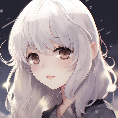 Image For Post | A profile of a white-haired anime girl with calm expression, soft lines, and muted colors. white hair anime pfp girl - [White Anime PFP](https://hero.page/pfp/white-anime-pfp)