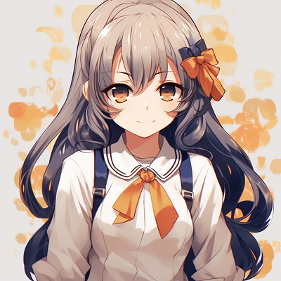 Image For Post | Schoolgirl with sparkling eyes, showcasing a high level of detail and glossy finish. girl anime fascinating pfp - [cute animated pfp](https://hero.page/pfp/cute-animated-pfp)