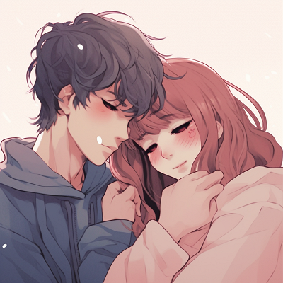 Image For Post | Anime couple on an evening stroll, cool color palette and detailed background. emotive couple anime matching pfp pfp for discord. - [Couple Anime Matching PFP Inspiration](https://hero.page/pfp/couple-anime-matching-pfp-inspiration)