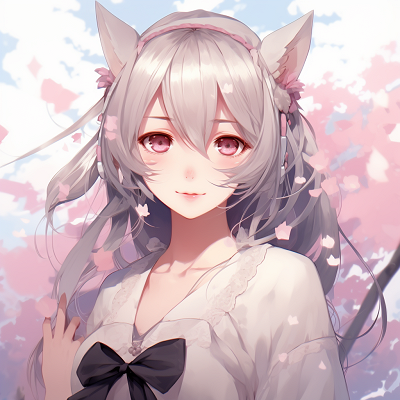 Image For Post | Sakura with a gentle smile, soft lighting and warm atmosphere. graceful female anime pfp pfp for discord. - [female anime pfp](https://hero.page/pfp/female-anime-pfp)