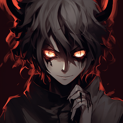 Image For Post | Demon enveloped in a dark aura, muted tones and high energy lines. demonic anime pfp concepts pfp for discord. - [demonic anime pfp](https://hero.page/pfp/demonic-anime-pfp)
