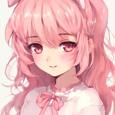 Image For Post | A bubbly pink-haired anime girl, illustrated with a playful wink and detailed blushes. cute pink anime girl pfp collection pfp for discord. - [Pink Anime Girl PFP Gallery](https://hero.page/pfp/pink-anime-girl-pfp-gallery)