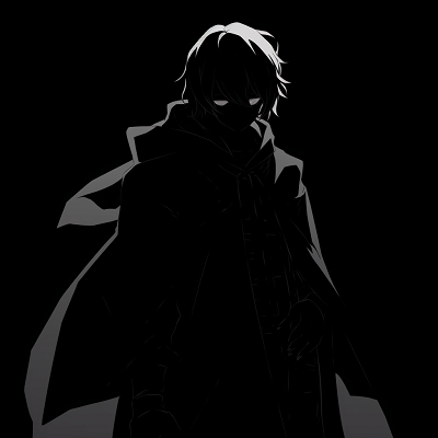 Image For Post | A barely seen character, only the red glow of his eyes visible against the black and grey background. anime pfp dark featuring male characters pfp for discord. - [Ultimate anime pfp dark](https://hero.page/pfp/ultimate-anime-pfp-dark)