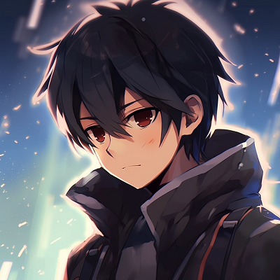 Image For Post | Intense closeup of Kirito's brooding stare, intricate details around the eyes. modern anime male pfp pfp for discord. - [Anime Male PFP Collections](https://hero.page/pfp/anime-male-pfp-collections)