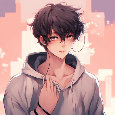 Image For Post | A contemplative anime boy with glasses, soft linework and warm colors. aesthetic anime male pfp pfp for discord. - [Anime Male PFP Collections](https://hero.page/pfp/anime-male-pfp-collections)