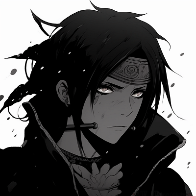 Image For Post | Depicts Uchiha Sasuke enveloped in a dark aura, notable use of low lighting and stark contrasts. anime-focused dark aesthetic pfp pfp for discord. - [Dark Aesthetic PFP Collection](https://hero.page/pfp/dark-aesthetic-pfp-collection)