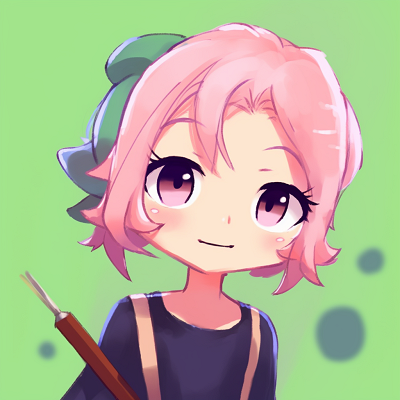 Image For Post | Sakura dressed in pink, high contrast and vibrantly colored image. cute pfp for school pfp for discord. - [PFP for School Profiles](https://hero.page/pfp/pfp-for-school-profiles)