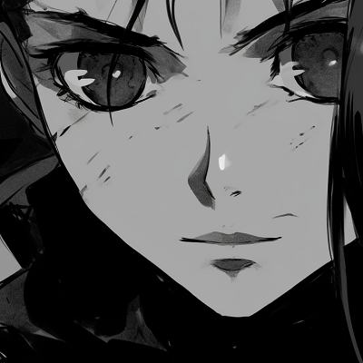 Image For Post Greyscale Gaze - black and white matching pfp aesthetic left side