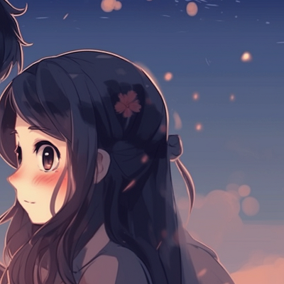 Image For Post | Two characters sharing a moment during sunset, warm hues with detailed expression. cute couple's matching pfp pfp for discord. - [Perfect Matching PFP, matching pfps ideas](https://hero.page/pfp/perfect-matching-pfp-matching-pfps-ideas)