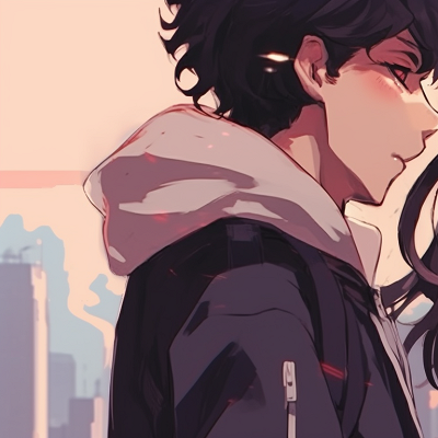 Image For Post | Two characters in the backdrop of a bustling city, their expressions reflecting intimate camaraderie, matchin urban outfit. modern couple pfp matching pfp for discord. - [couple pfp matching, aesthetic matching pfp ideas](https://hero.page/pfp/couple-pfp-matching-aesthetic-matching-pfp-ideas)